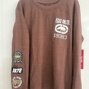 Ecko Unlimited Brown Logo Tee